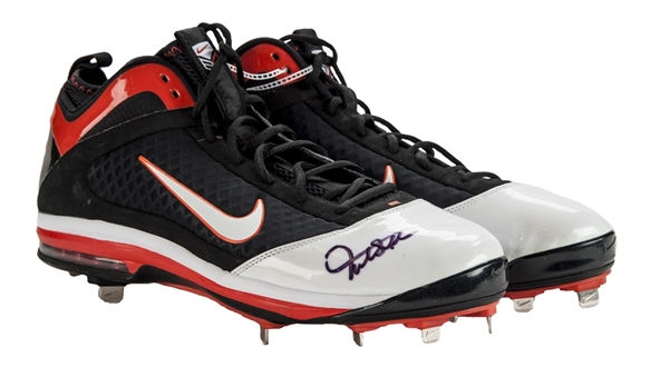Giancarlo Stanton Pair of Signed Game Issued Cleats (PSA/DNA)